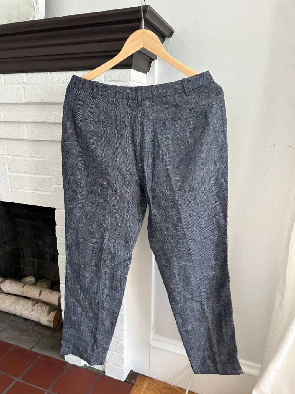 Zara Grey Linen Pants Size 8 NWT
